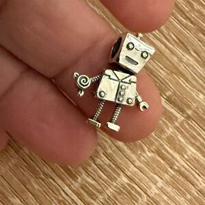 Silver Robot Pendant